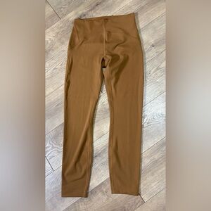 Lululemon Pants Womens Instill High Rise Leggings Butternut Brown Smoothing Sz 6